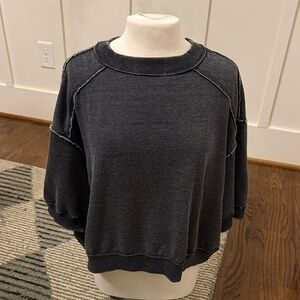 We The Free Charcoal Gray Sweatshirt